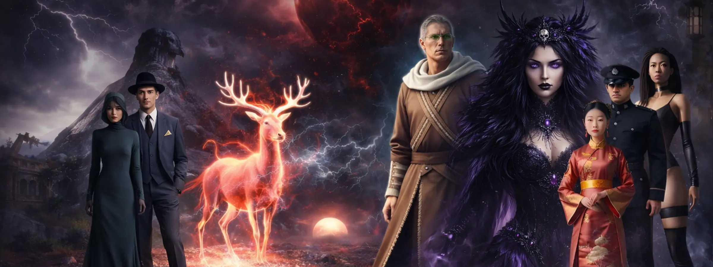 Mortal Immortals — mythic paranormal fantasy series banner